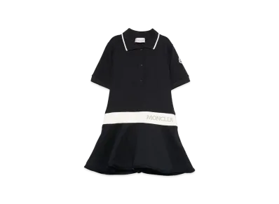 MONCLER Kids Pique Dress "Dark Blue"