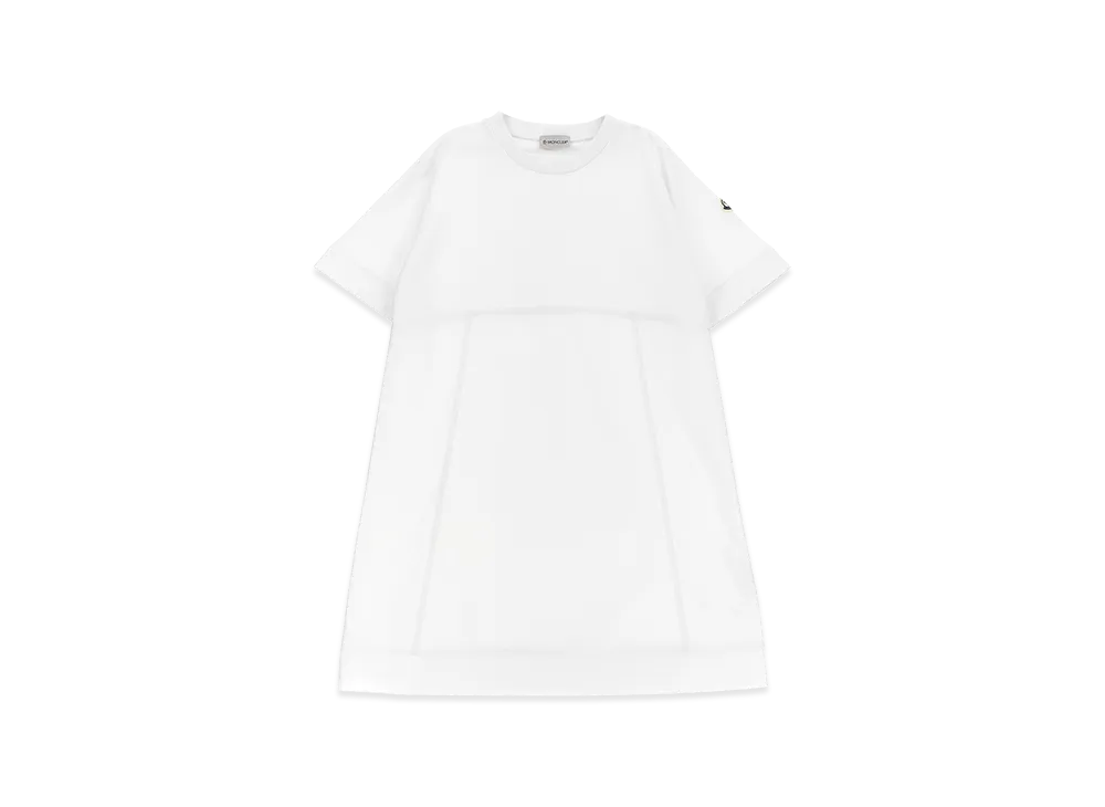 MONCLER Kids Two-Material Dress "White"