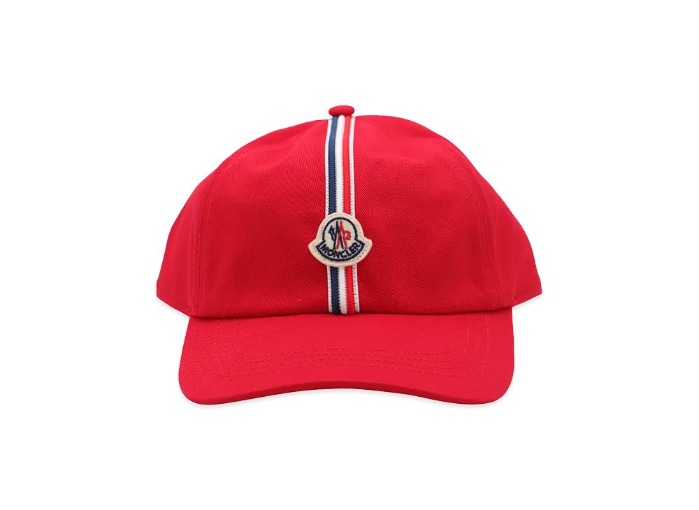 MONCLER Kids Baseball Cap "Red"