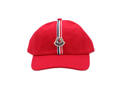 MONCLER Kids Baseball Cap "Red"