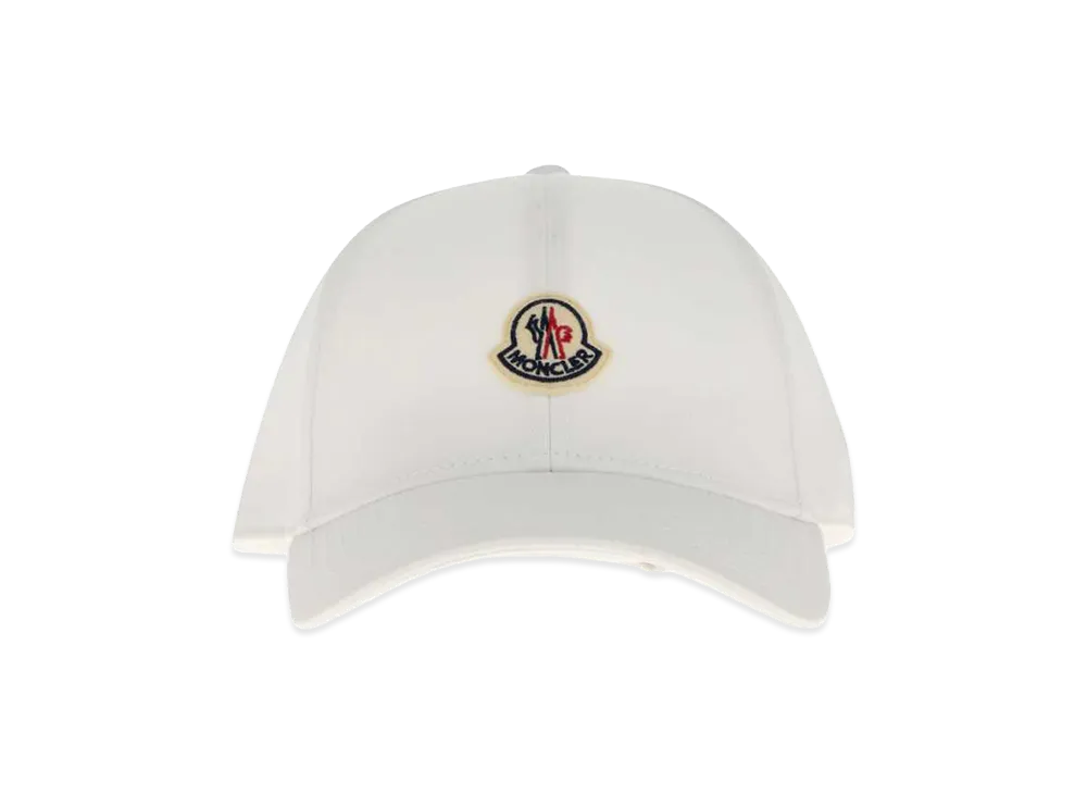 MONCLER Cotton Baseball Cap "White"