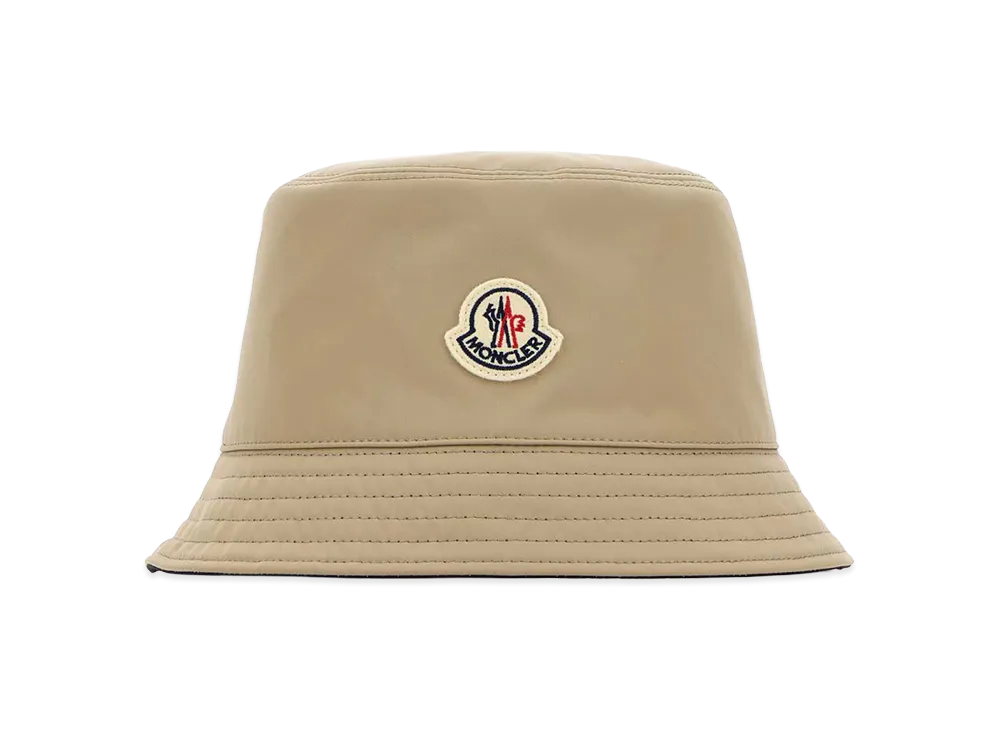 MONCLER Women's Polyester Reversible Bucket Hat "Beige"
