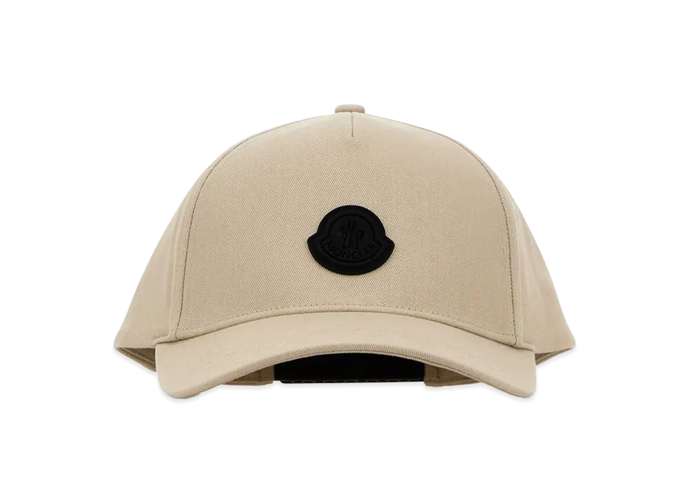 MONCLER Cotton Baseball Cap "Sand Beige"