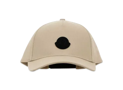 MONCLER Cotton Baseball Cap "Sand Beige"