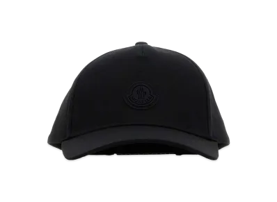 MONCLER Cotton Baseball Cap "Black"