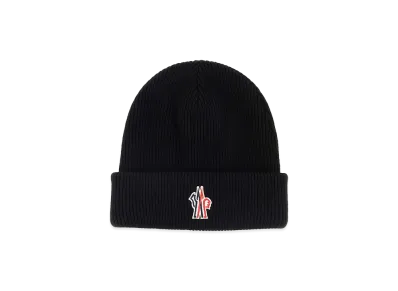 MONCLER Women's Wool Beanie Hat "Black"