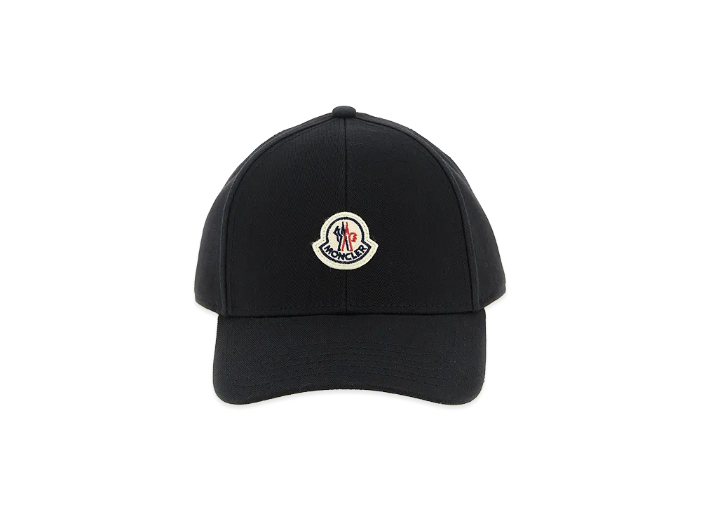 MONCLER Logo Patch Cap "Black"