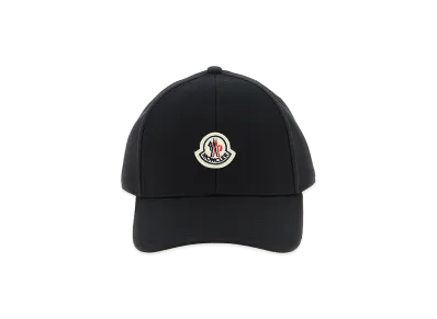 MONCLER Logo Patch Cap "Black"