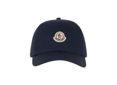 MONCLER Cotton Gabardine Baseball Cap "Dark Blue"
