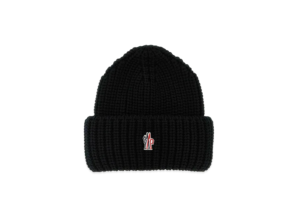 MONCLER Logo Patch Beanie "Black"