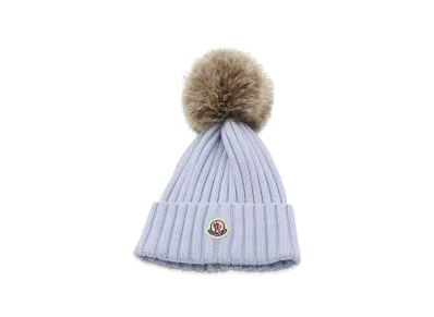 MONCLER Women's Beanie Hat "Light Blue"