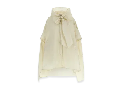 MONCLER Women's Taffeta Cape "White"