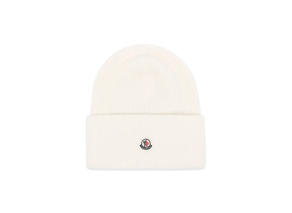 MONCLER Women's Wool Beanie "White"