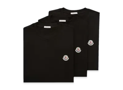 MONCLER SS Tshirt 3Pack "Black"