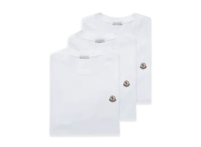MONCLER SS Tshirt 3Pack "White"