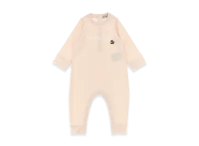 MONCLER Kids Logo Print Bib "Pink"