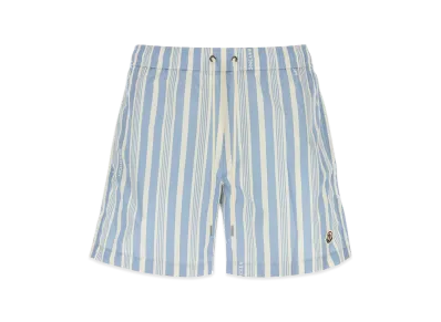 MONCLER Printed Polyester Swimming Shorts "Lightblue"
