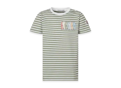 MONCLER Kids T-Shirt "Green/White"