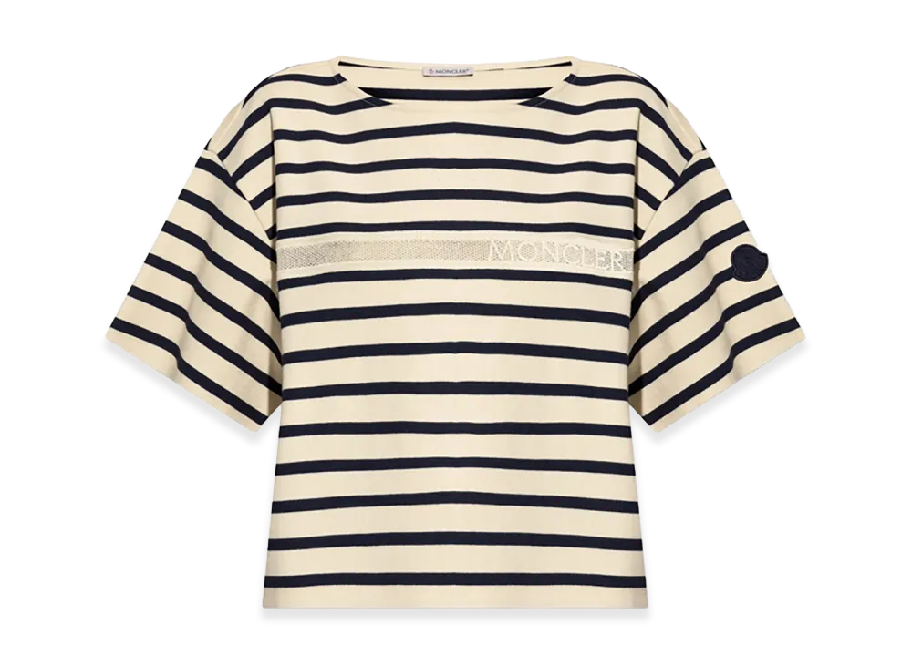 MONCLER Women's T-Shirt "Neutrals/Blue"
