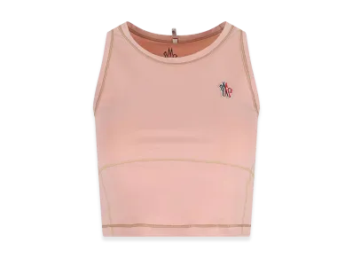 MONCLER Women's Tank Top Logo "Pink"