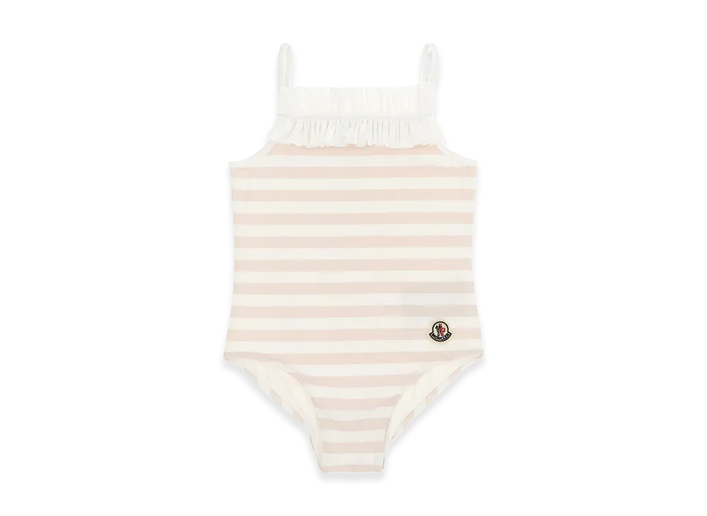 MONCLER Kids Beachwear "Pink/White"