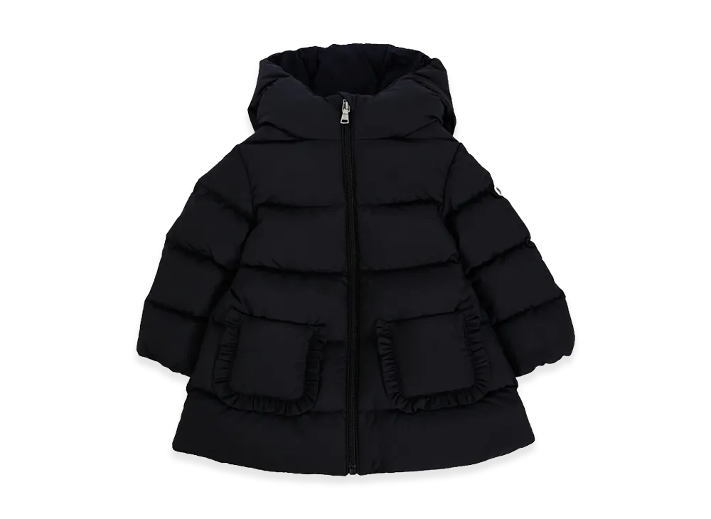 MONCLER Kids Jacket With Logo And Hood "Black"