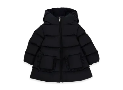 MONCLER Kids Jacket With Logo And Hood "Black"