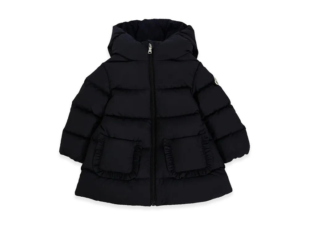 MONCLER Kids Jacket With Logo And Hood "Black"