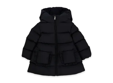 MONCLER Kids Jacket With Logo And Hood "Black"