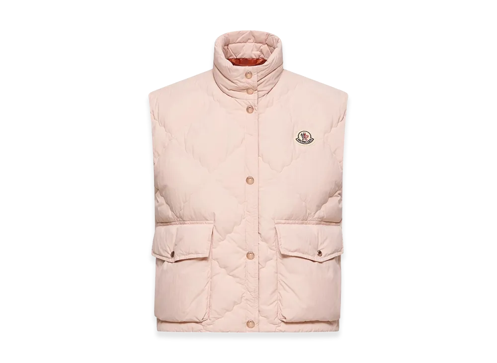 MONCLER Women's Waistcoat "Pink"