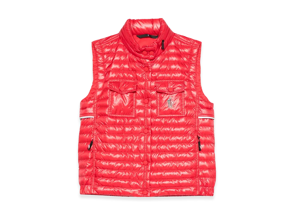 MONCLER Women's Waistcoat Grenoble "Red"