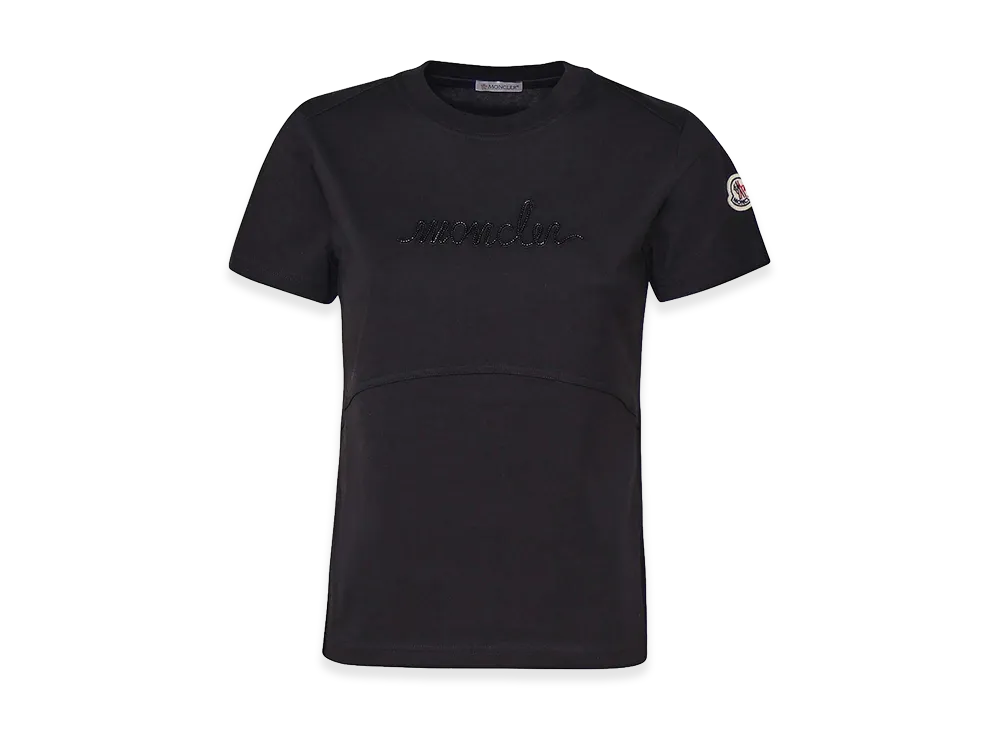 MONCLER Women's T-Shirt In Cotton "Black"
