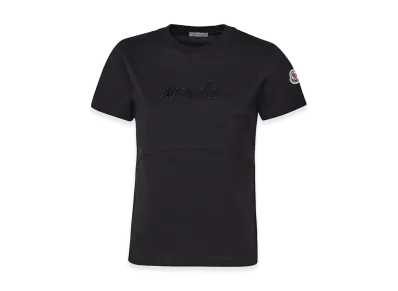 MONCLER Women's T-Shirt In Cotton "Black"