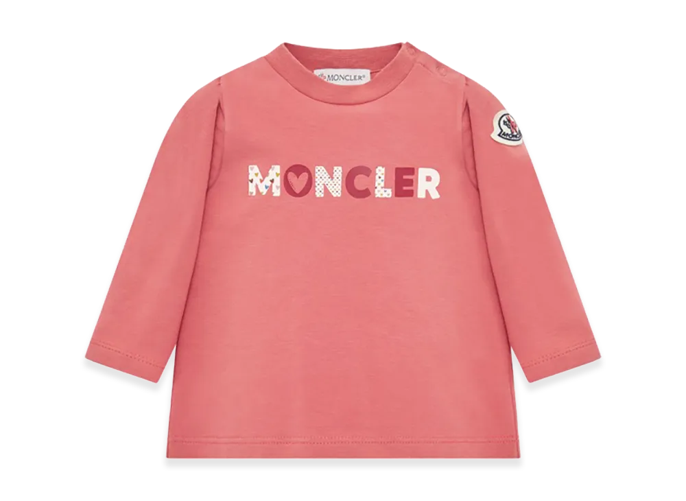 MONCLER Kids T-Shirt With Logo "Pink"