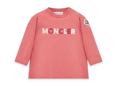 MONCLER Kids T-Shirt With Logo "Pink"
