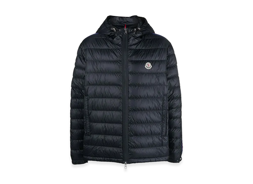 MONCLER Agout Logo-Patch Puffer Jacket "Blue"