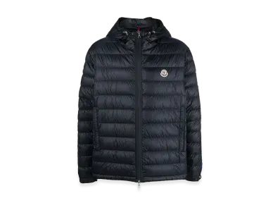 MONCLER Agout Logo-Patch Puffer Jacket "Blue"