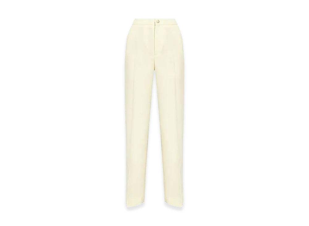 MONCLER Women's Tailoring Trousers In Wool Blend "White"