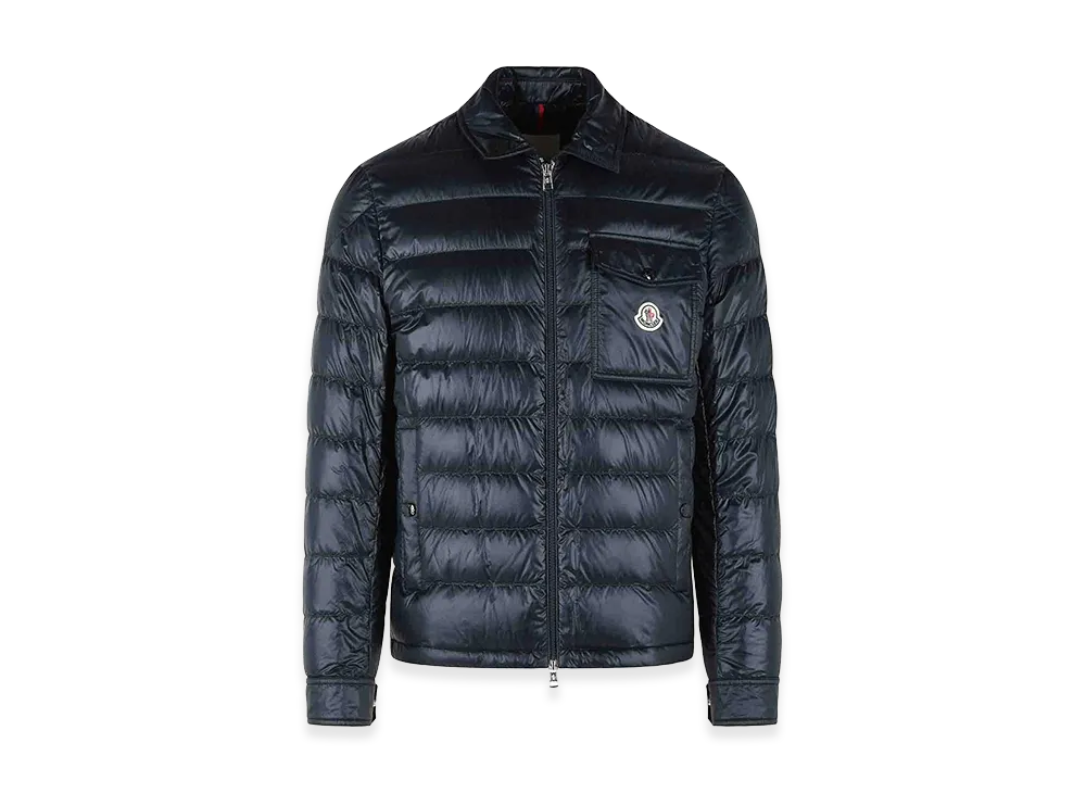 MONCLER Mourillon Polyamide Padded Shirt Jacket "Dark Blue"