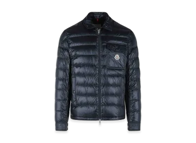 MONCLER Mourillon Polyamide Padded Shirt Jacket "Dark Blue"