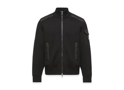 MONCLER The padded Wool Zip-Up Cardigan "Black"