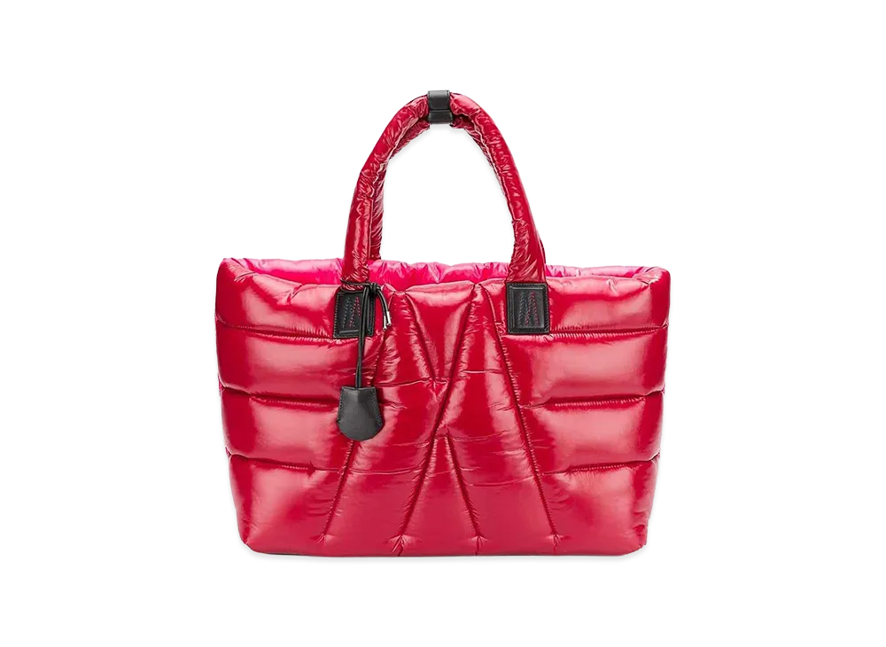 MONCLER Women's Genius 1952 Padded Nylon Bag "Red/Pink"