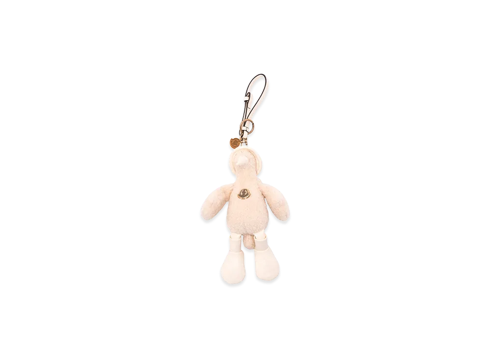 MONCLER Women's Duck Key Ring "Cream"