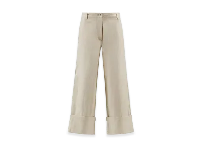MONCLER Women's Cotton Bull Pants "Nude/Neutrals"