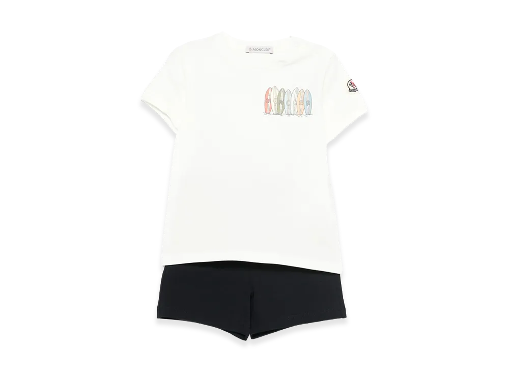 MONCLER Kids Jumpsuit "White/Black"