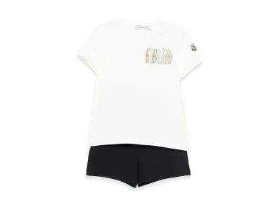 MONCLER Kids Jumpsuit "White/Black"