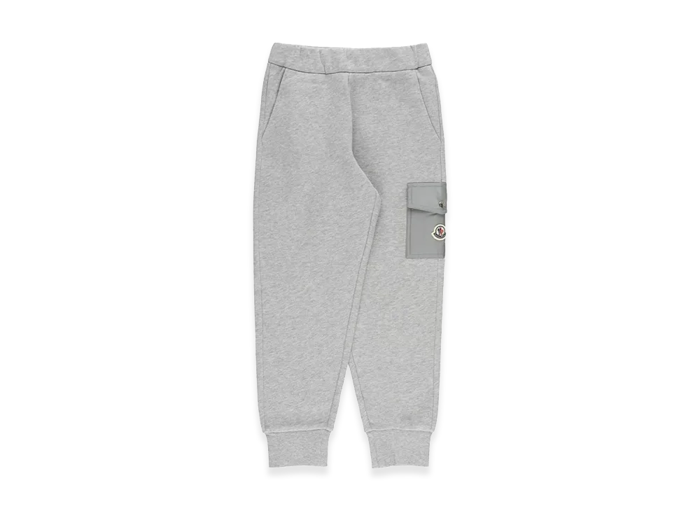 MONCLER Kids Logo Pants "Gray"