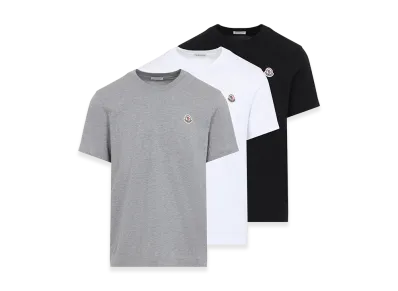 MONCLER Cotton Short Sleeves T-Shirt "Open/Multicolor"