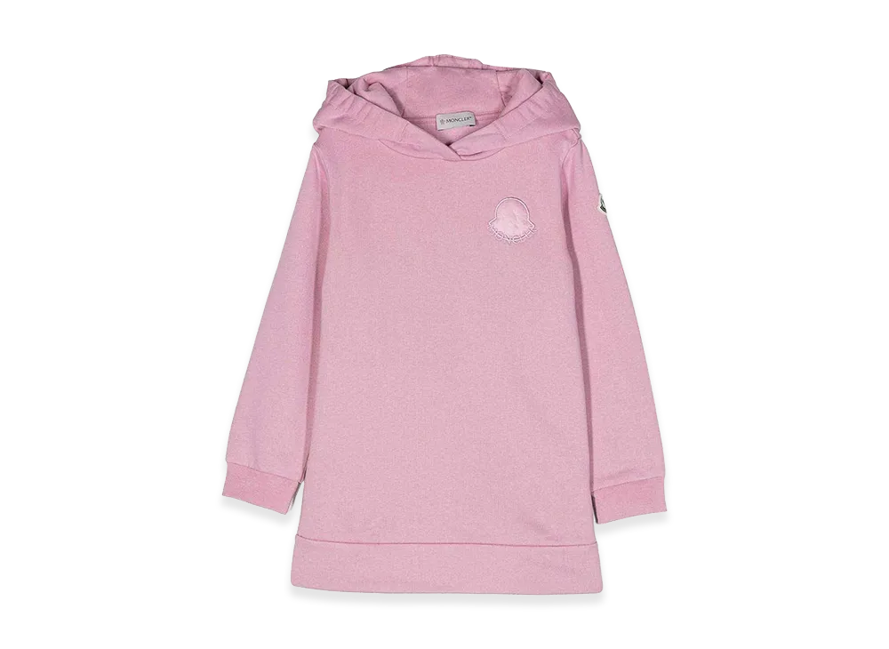MONCLER Women's Sweatshirt Style Dress "Pink"