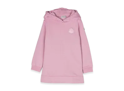 MONCLER Women's Sweatshirt Style Dress "Pink"